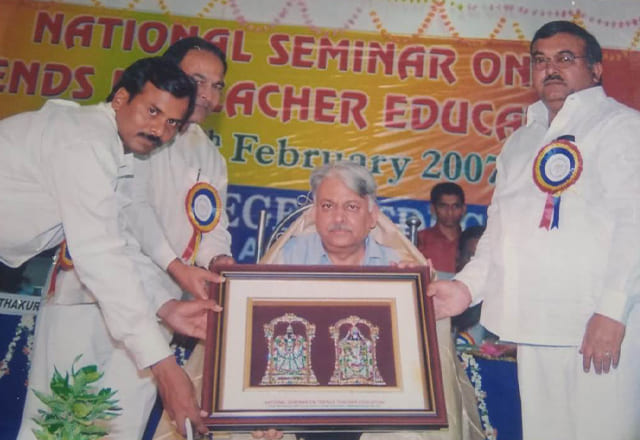 Felicitation To NCTE Chairman On The Eve Of National Seminar